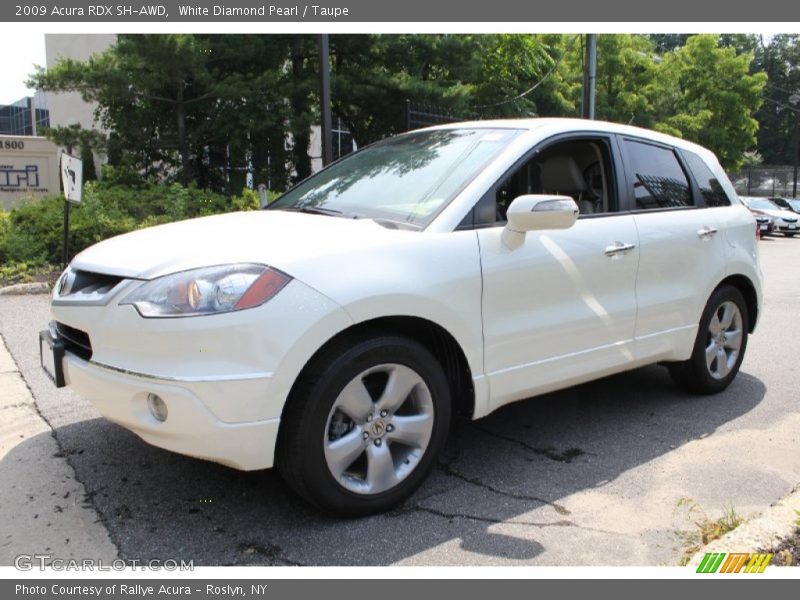 White Diamond Pearl / Taupe 2009 Acura RDX SH-AWD