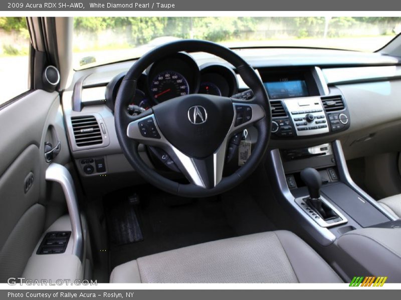 White Diamond Pearl / Taupe 2009 Acura RDX SH-AWD