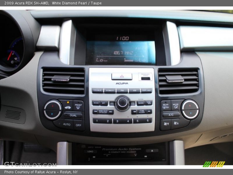 White Diamond Pearl / Taupe 2009 Acura RDX SH-AWD