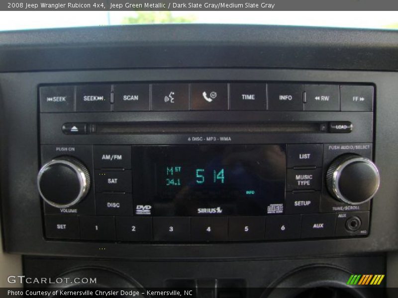 Jeep Green Metallic / Dark Slate Gray/Medium Slate Gray 2008 Jeep Wrangler Rubicon 4x4