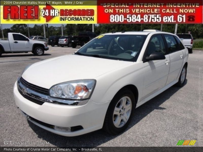 White / Gray 2004 Chevrolet Malibu Maxx LT Wagon