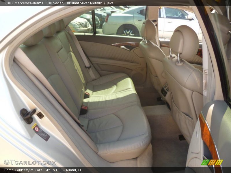 Brilliant Silver Metallic / Java 2003 Mercedes-Benz E 500 Sedan