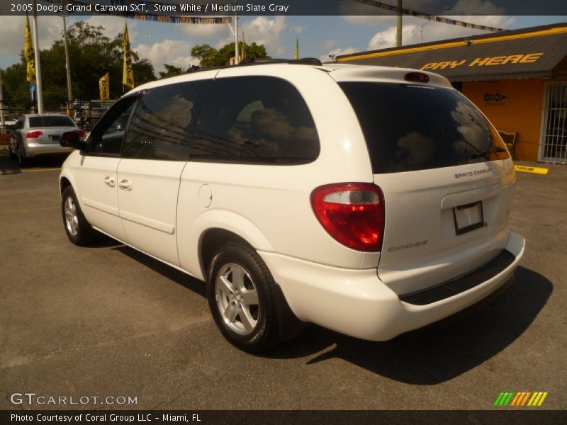Stone White / Medium Slate Gray 2005 Dodge Grand Caravan SXT