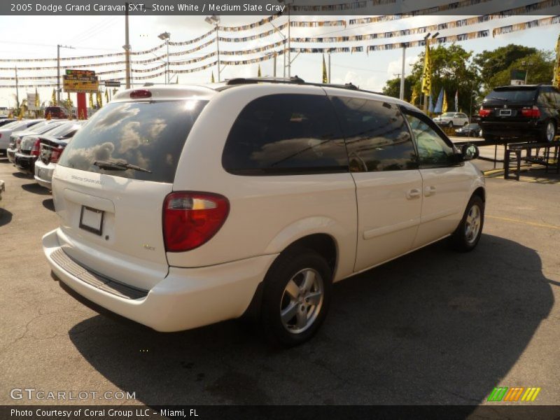 Stone White / Medium Slate Gray 2005 Dodge Grand Caravan SXT