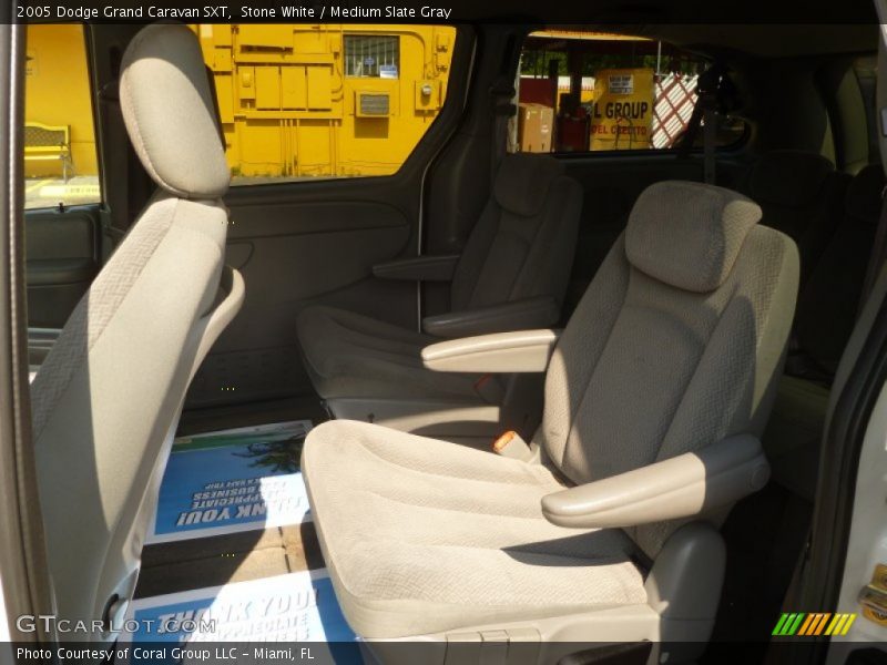 Stone White / Medium Slate Gray 2005 Dodge Grand Caravan SXT