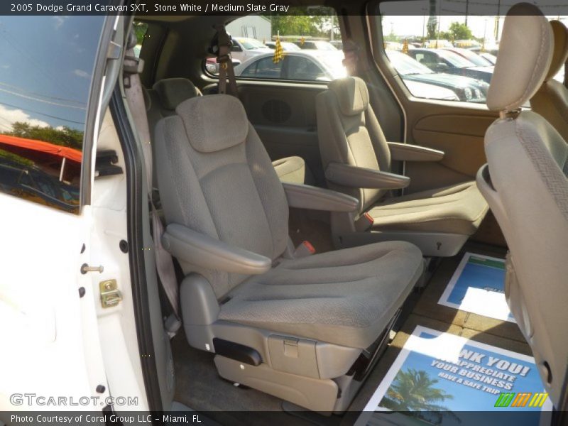 Stone White / Medium Slate Gray 2005 Dodge Grand Caravan SXT