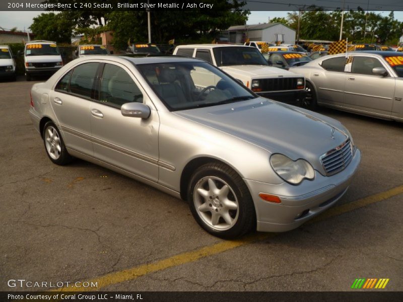 Brilliant Silver Metallic / Ash Grey 2004 Mercedes-Benz C 240 Sedan