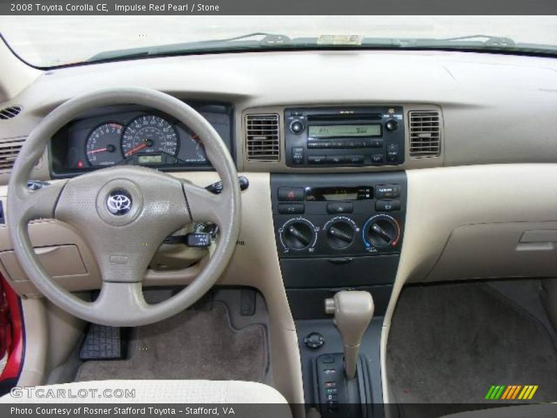 Impulse Red Pearl / Stone 2008 Toyota Corolla CE