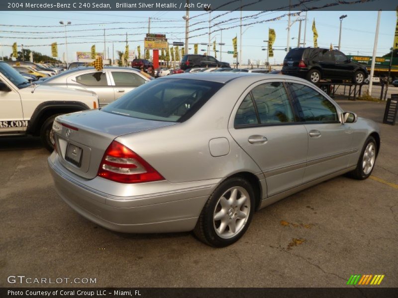 Brilliant Silver Metallic / Ash Grey 2004 Mercedes-Benz C 240 Sedan