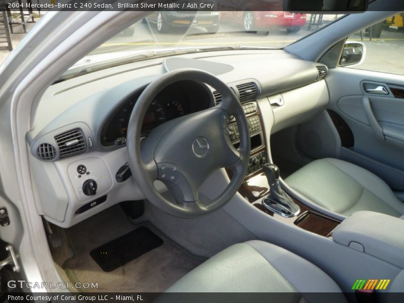 Brilliant Silver Metallic / Ash Grey 2004 Mercedes-Benz C 240 Sedan