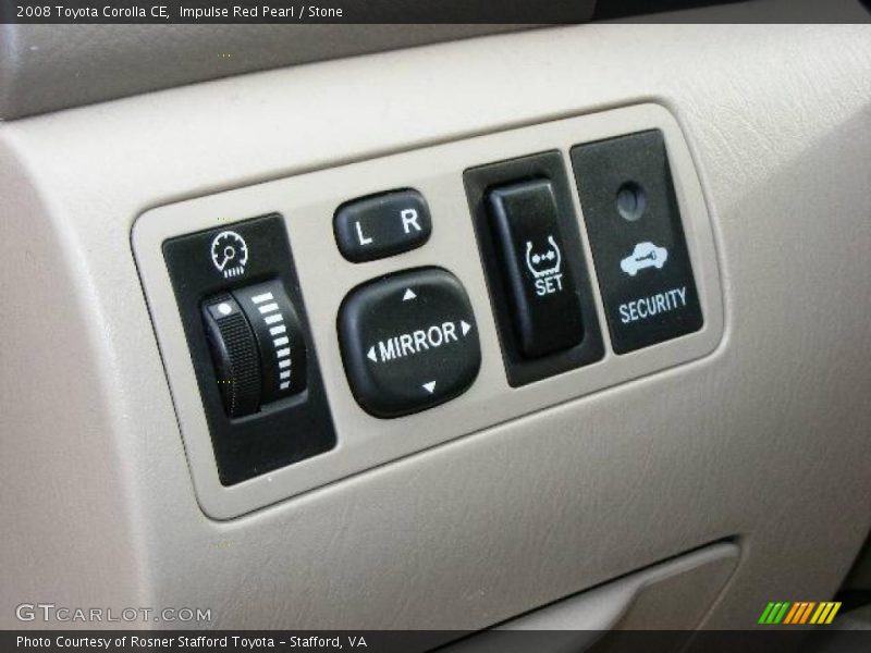 Impulse Red Pearl / Stone 2008 Toyota Corolla CE