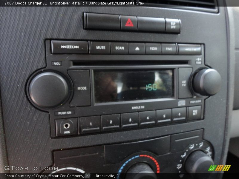 Bright Silver Metallic / Dark Slate Gray/Light Slate Gray 2007 Dodge Charger SE