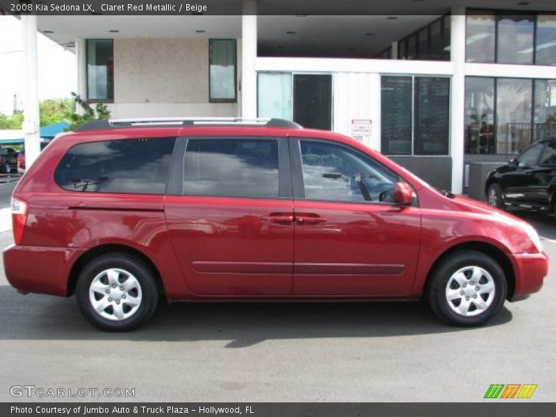 Claret Red Metallic / Beige 2008 Kia Sedona LX