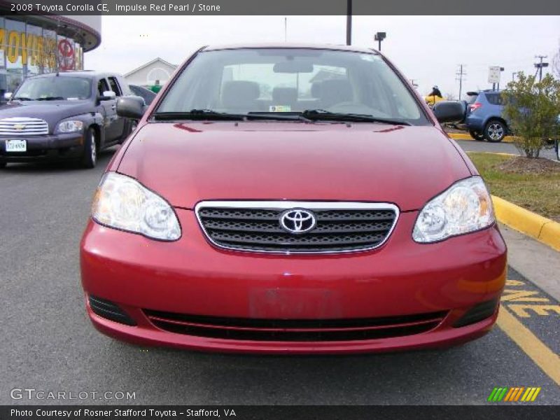 Impulse Red Pearl / Stone 2008 Toyota Corolla CE