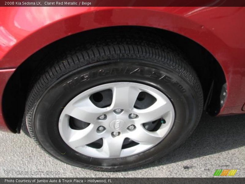 Claret Red Metallic / Beige 2008 Kia Sedona LX