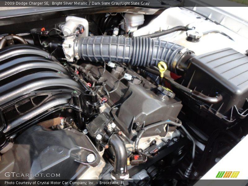 Bright Silver Metallic / Dark Slate Gray/Light Slate Gray 2009 Dodge Charger SE