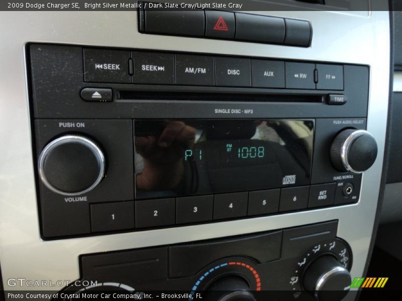 Bright Silver Metallic / Dark Slate Gray/Light Slate Gray 2009 Dodge Charger SE