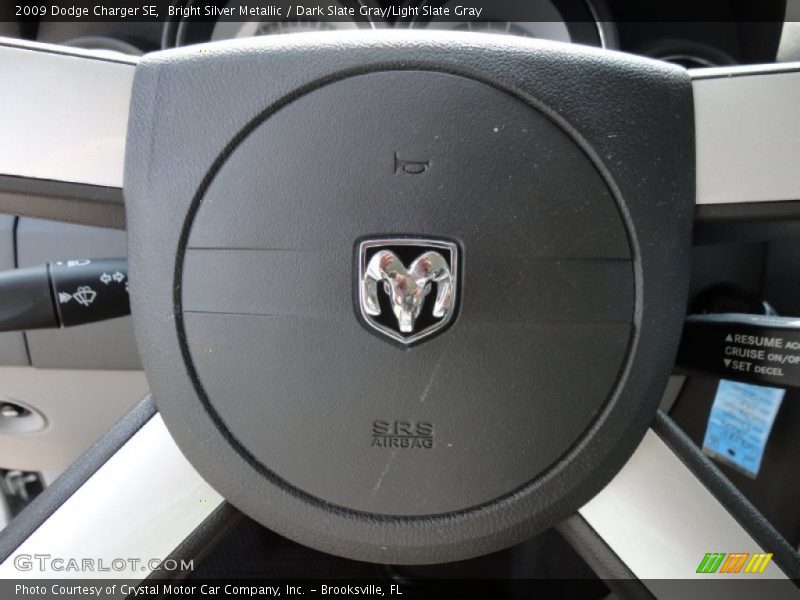 Bright Silver Metallic / Dark Slate Gray/Light Slate Gray 2009 Dodge Charger SE