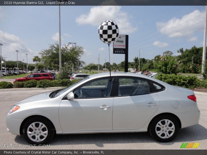 Liquid Silver / Gray 2010 Hyundai Elantra GLS