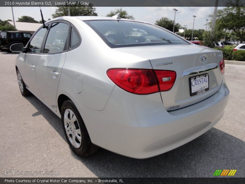 Liquid Silver / Gray 2010 Hyundai Elantra GLS