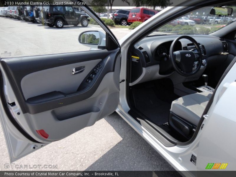 Liquid Silver / Gray 2010 Hyundai Elantra GLS
