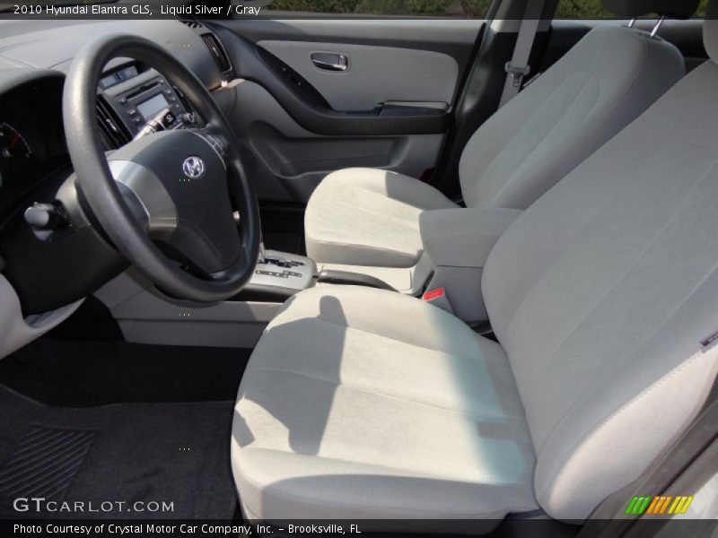 Liquid Silver / Gray 2010 Hyundai Elantra GLS
