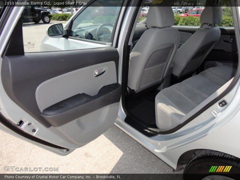 Liquid Silver / Gray 2010 Hyundai Elantra GLS