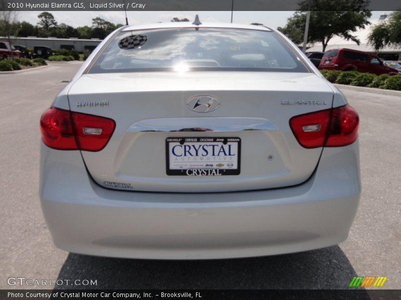 Liquid Silver / Gray 2010 Hyundai Elantra GLS
