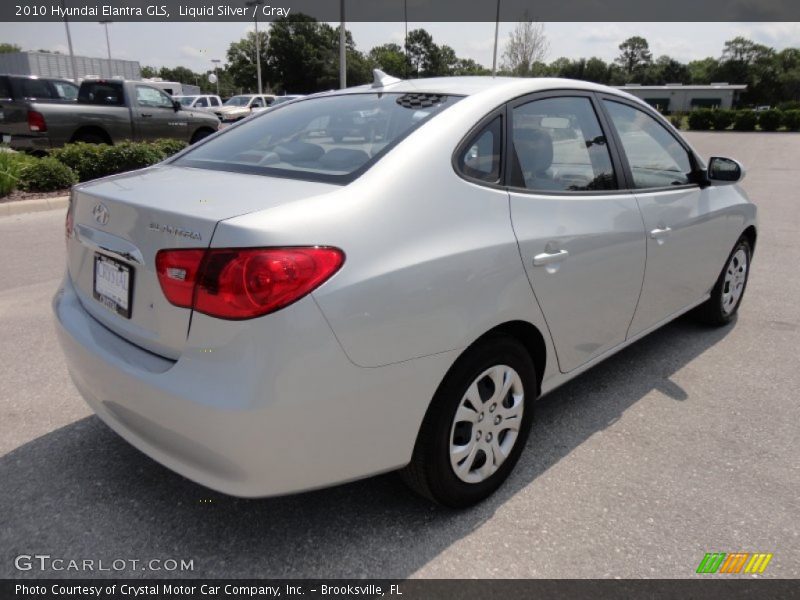 Liquid Silver / Gray 2010 Hyundai Elantra GLS