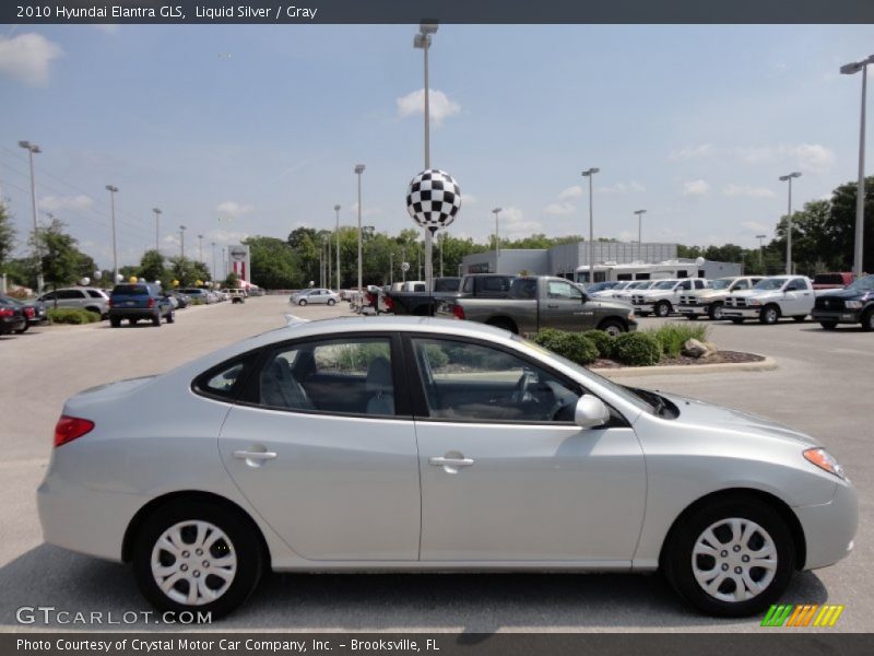 Liquid Silver / Gray 2010 Hyundai Elantra GLS
