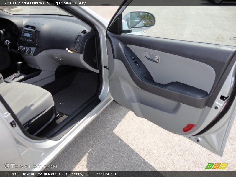 Liquid Silver / Gray 2010 Hyundai Elantra GLS