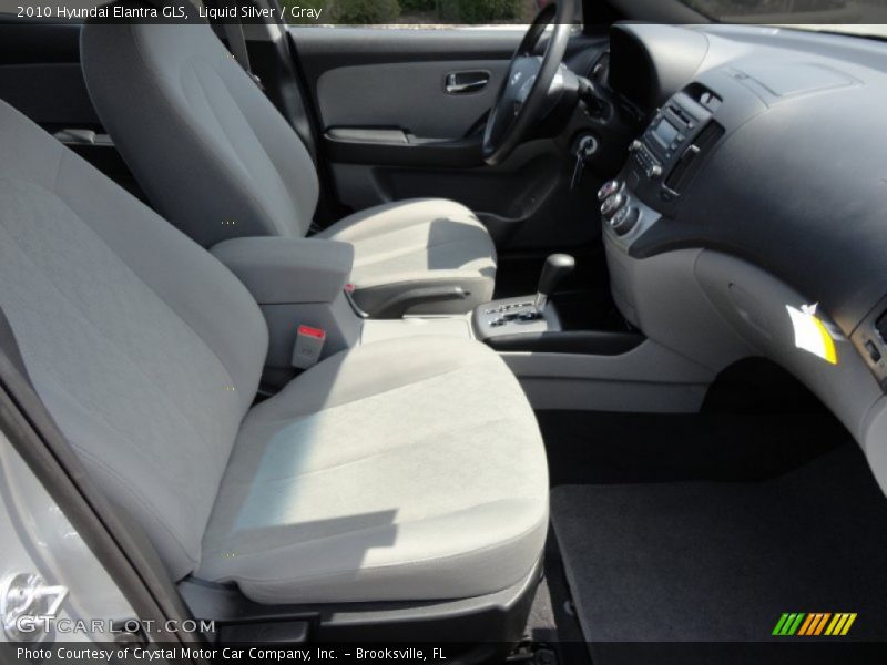 Liquid Silver / Gray 2010 Hyundai Elantra GLS