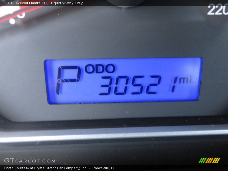 Liquid Silver / Gray 2010 Hyundai Elantra GLS