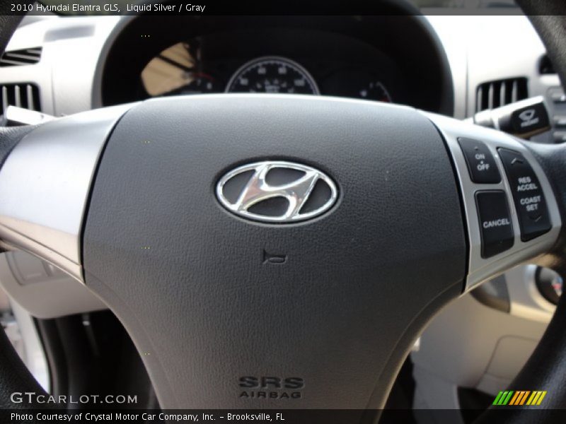 Liquid Silver / Gray 2010 Hyundai Elantra GLS