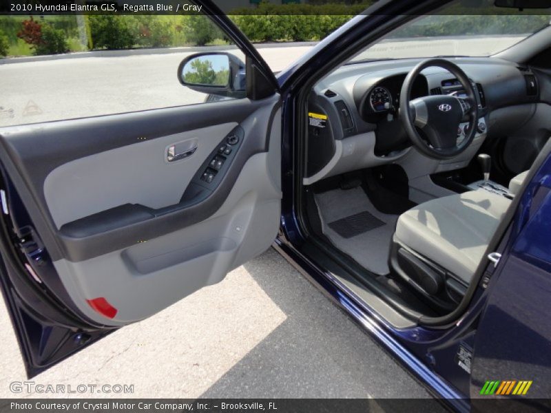 Regatta Blue / Gray 2010 Hyundai Elantra GLS