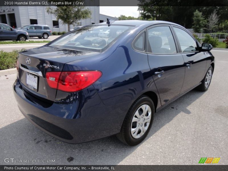 Regatta Blue / Gray 2010 Hyundai Elantra GLS
