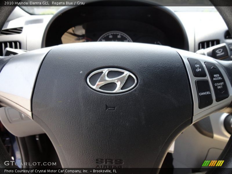 Regatta Blue / Gray 2010 Hyundai Elantra GLS