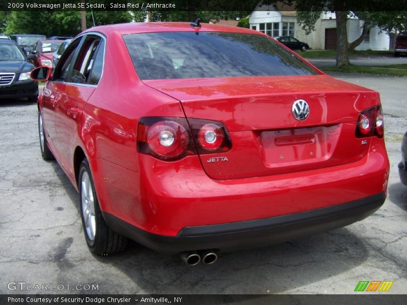 Salsa Red / Anthracite 2009 Volkswagen Jetta SE Sedan