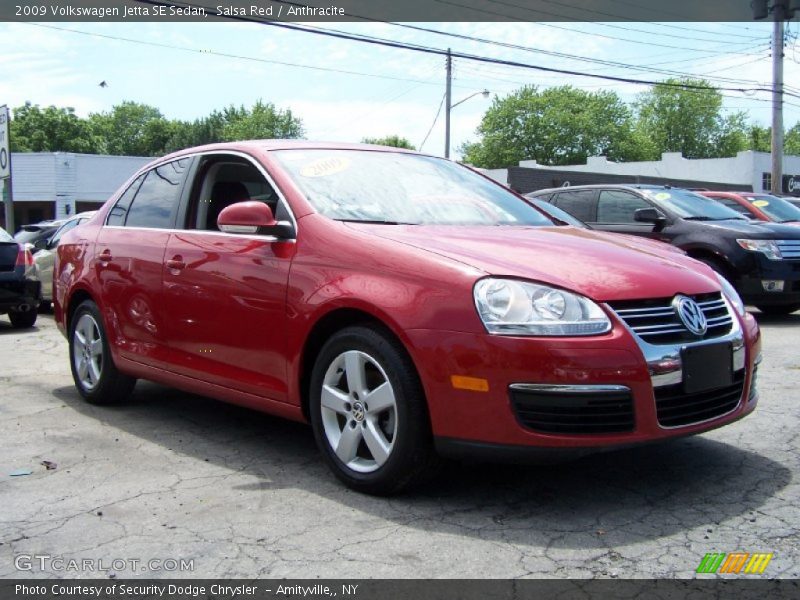 Salsa Red / Anthracite 2009 Volkswagen Jetta SE Sedan