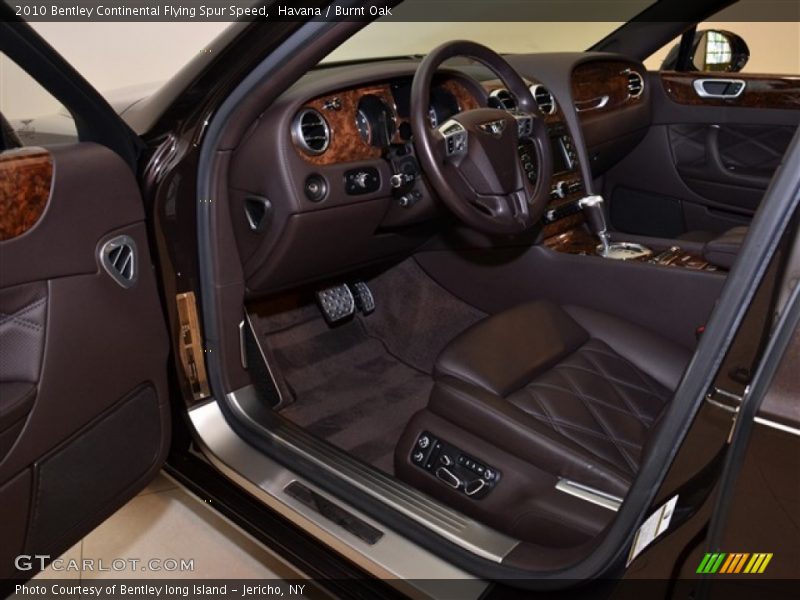  2010 Continental Flying Spur Speed Burnt Oak Interior