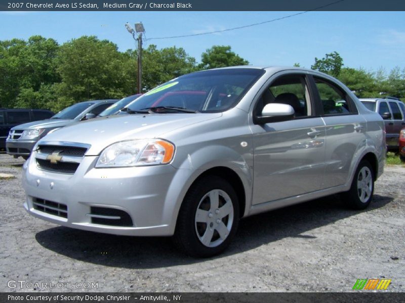 Medium Gray / Charcoal Black 2007 Chevrolet Aveo LS Sedan