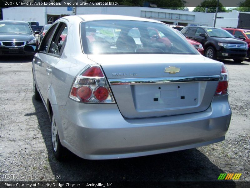 Medium Gray / Charcoal Black 2007 Chevrolet Aveo LS Sedan