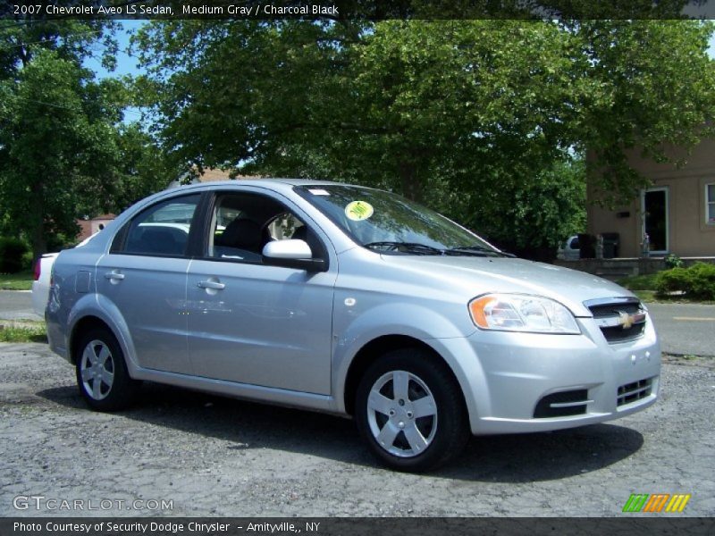 Medium Gray / Charcoal Black 2007 Chevrolet Aveo LS Sedan