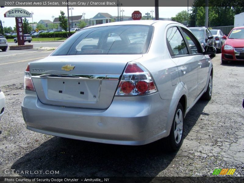 Medium Gray / Charcoal Black 2007 Chevrolet Aveo LS Sedan