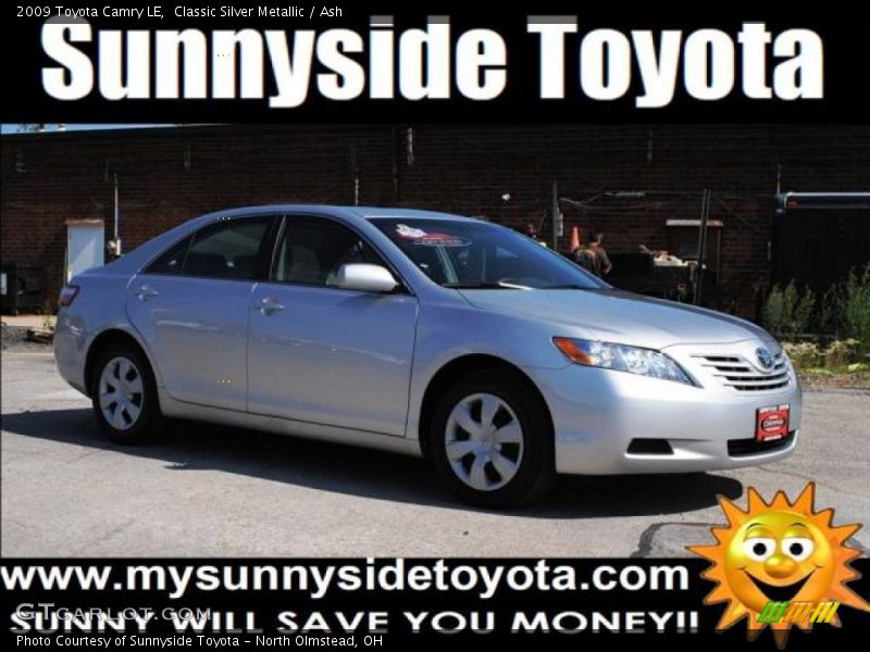 Classic Silver Metallic / Ash 2009 Toyota Camry LE