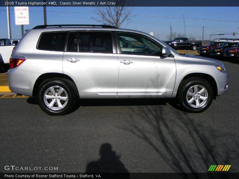 Classic Silver Metallic / Ash Gray 2008 Toyota Highlander 4WD