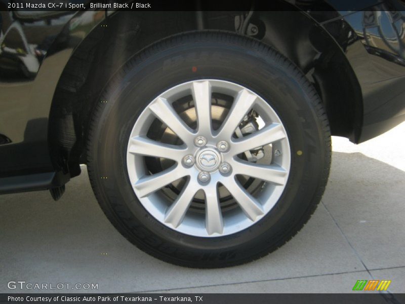 Brilliant Black / Black 2011 Mazda CX-7 i Sport
