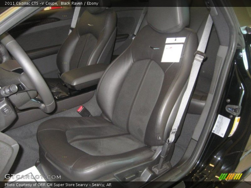  2011 CTS -V Coupe Ebony Interior