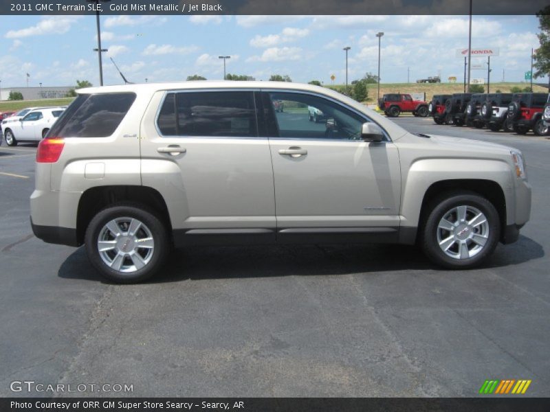 Gold Mist Metallic / Jet Black 2011 GMC Terrain SLE