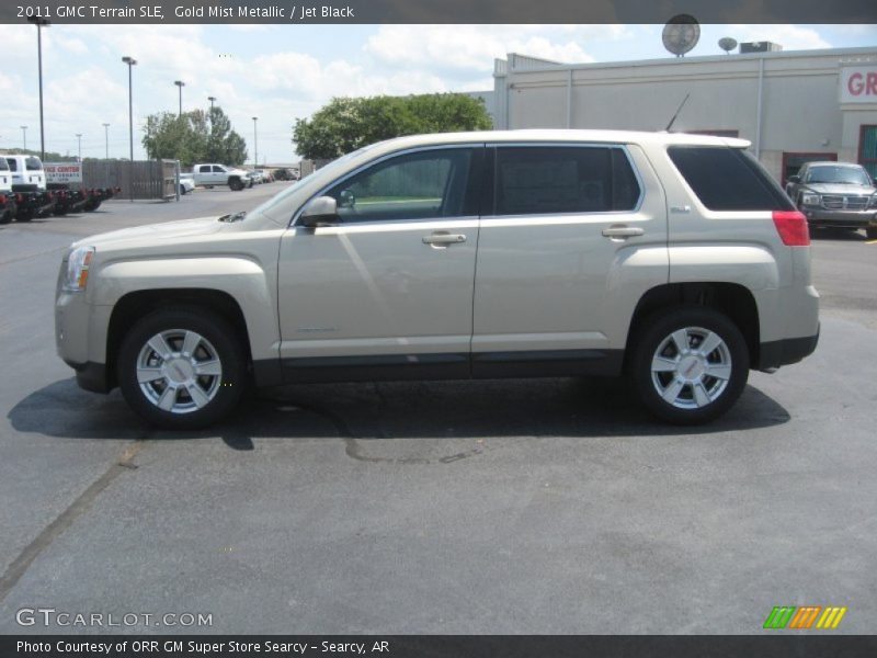 Gold Mist Metallic / Jet Black 2011 GMC Terrain SLE